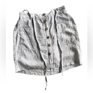 Jones New York Light Blue Linen Skirt